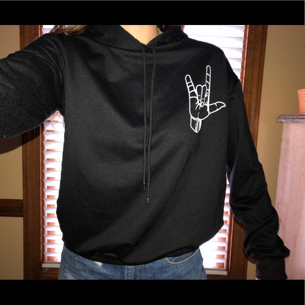 Black hoodie